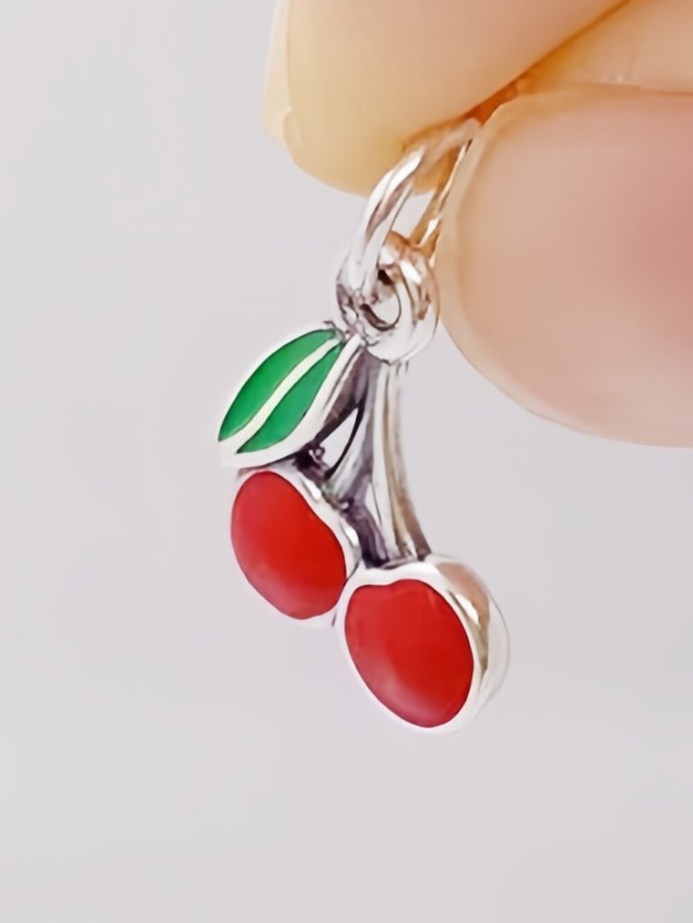 James Avery Enamel Cherries Charm